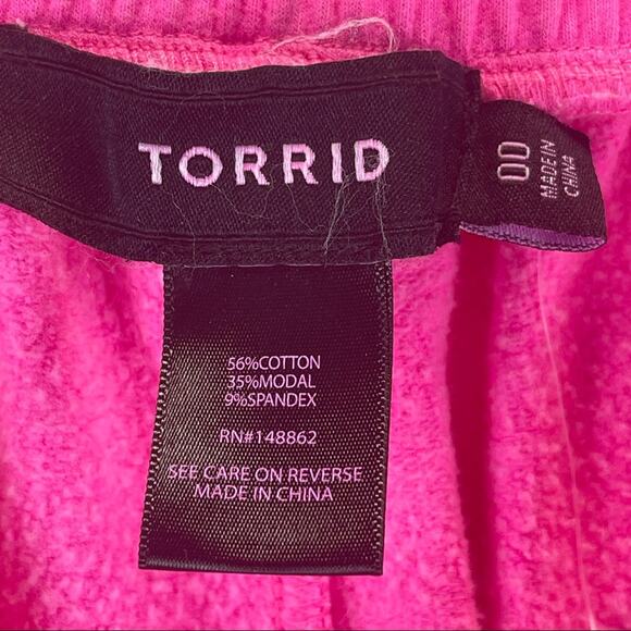 Torrid Jogger Classic Fit Super Soft Fleece Pink - Picture 4 of 8